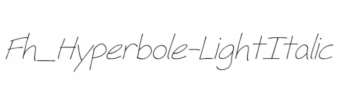 Fh_Hyperbole-LightItalic  Free Fonts Download