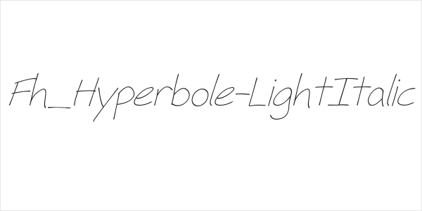 Fh_Hyperbole-LightItalic Logo