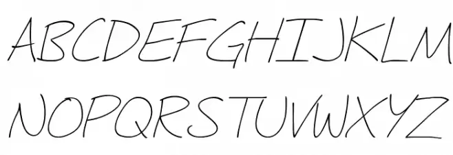 Fh_Hyperbole-LightItalic 字体 大写