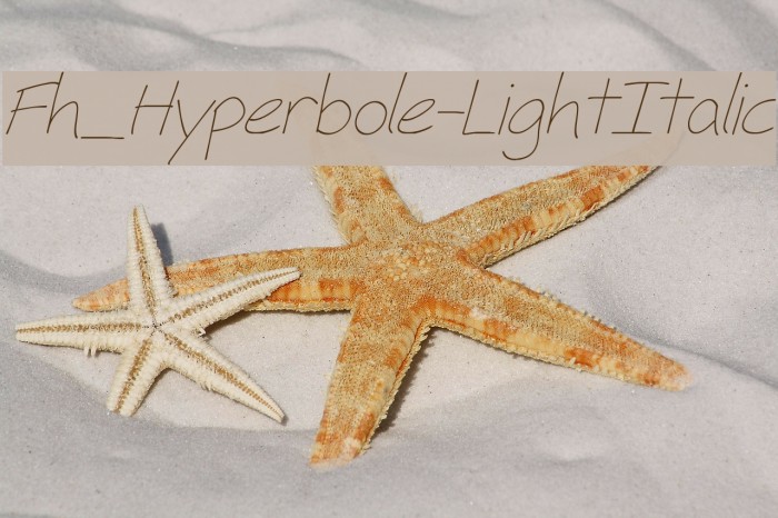 Fh_Hyperbole-LightItalic Font examples
