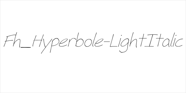 Fh_Hyperbole-LightItalic Logo