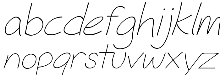 Fh_Hyperbole-LightItalic Font LOWERCASE