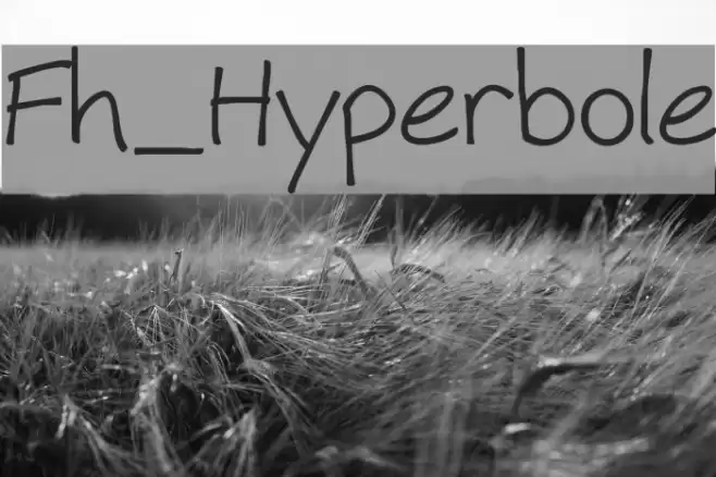 Fh_Hyperbole Font examples