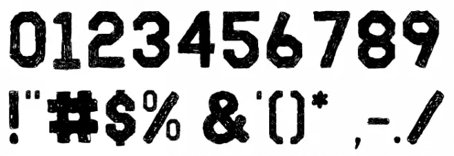 Fh_Ink Font OTHER CHARS