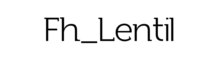 Fh_Lentil Font