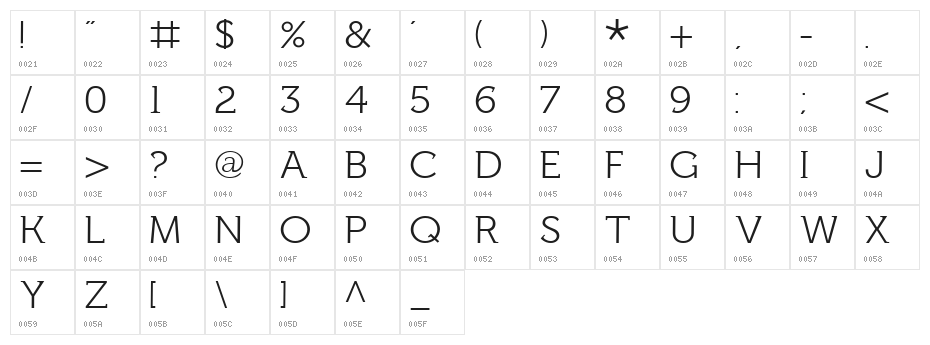 Fh_Lentil Character Map