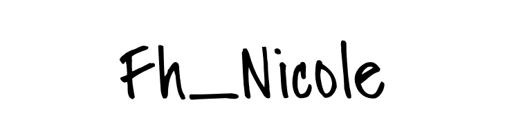 Fh_Nicole  Fuentes Gratis Descargar
