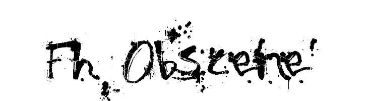 Fh_Obscene  font caratteri gratis