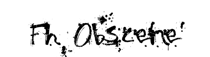 Fh_Obscene  Скачать бесплатные шрифты