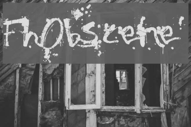 Fh_Obscene Font examples