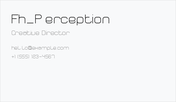 Fh_Perception Business Card