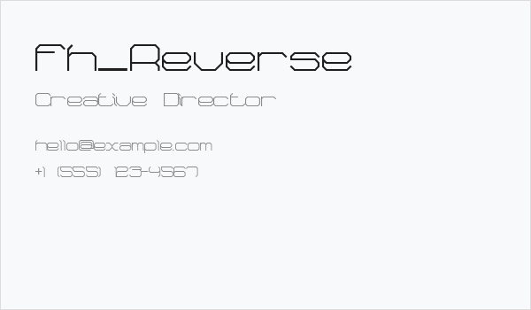 Fh_Reverse Business Card