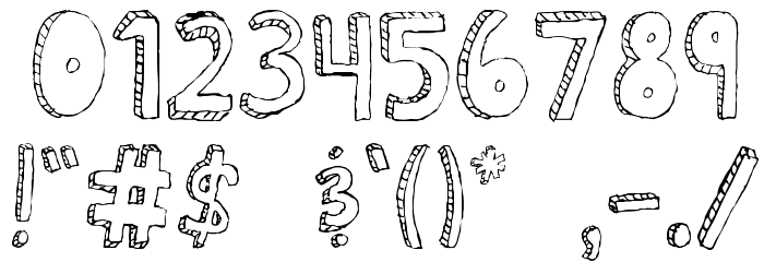 Fh_Scribble Font OTHER CHARS