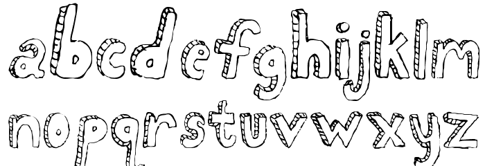 Fh_Scribble Font LOWERCASE
