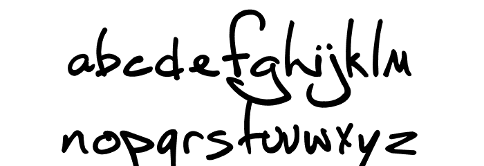 Fh_Script Font LOWERCASE
