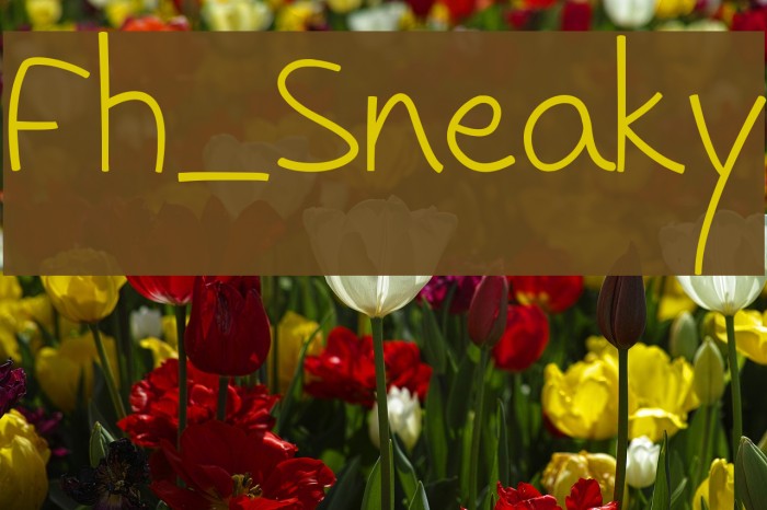 Fh_Sneaky Font examples