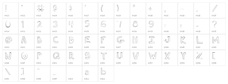 Fh_Ugly Character Map