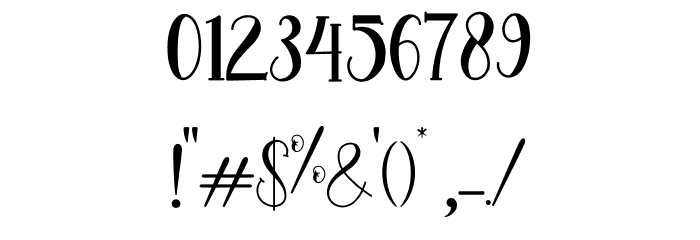fhania Font OTHER CHARS