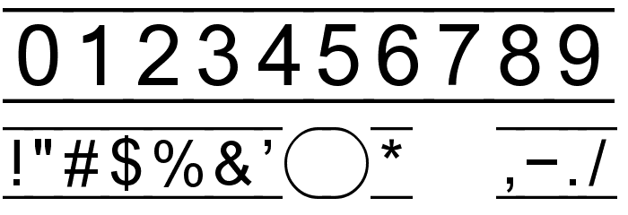 FIBox Font OTHER CHARS