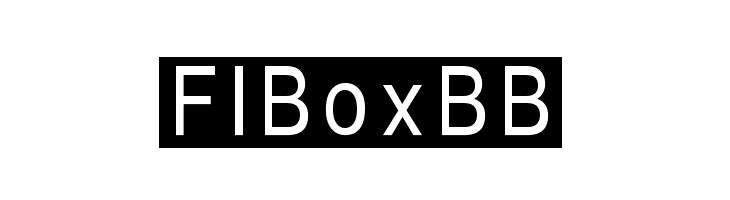FIBoxBB Font