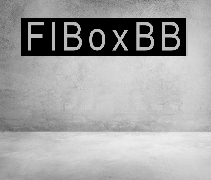 FIBoxBB फ़ॉन्ट examples