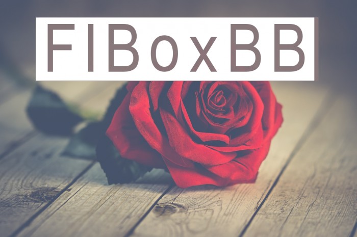FIBoxBB फ़ॉन्ट examples