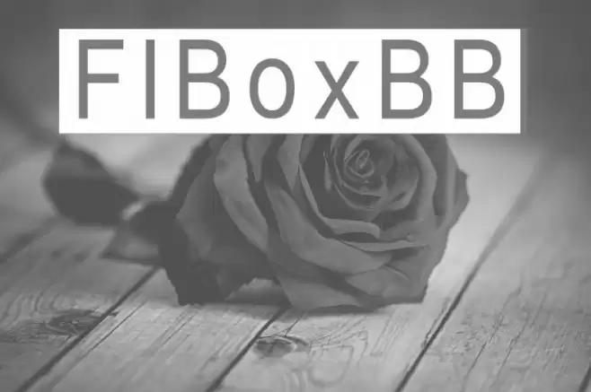 FIBoxBB फ़ॉन्ट examples