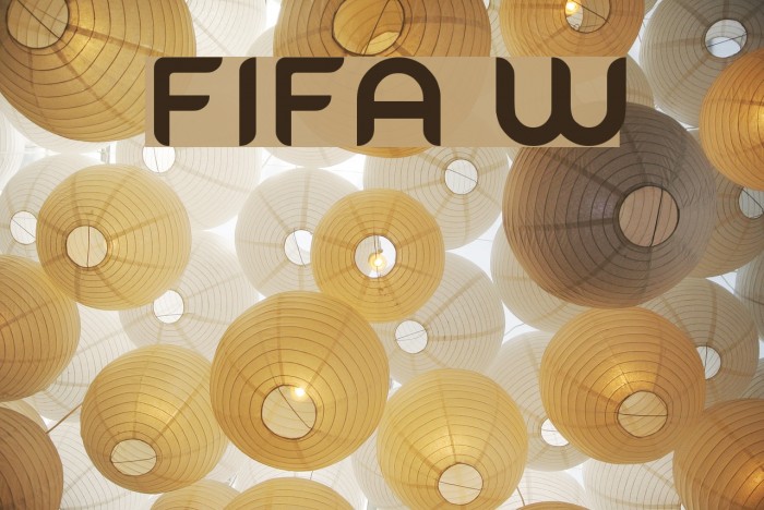 FIFA Welcome Font examples