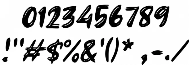 FIGHTER FISH Font OTHER CHARS