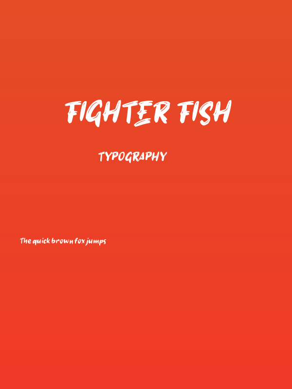FIGHTER FISH Poster