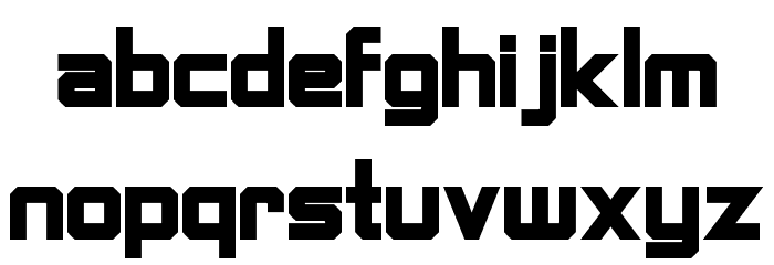 FIGHTING FORCE Font LOWERCASE