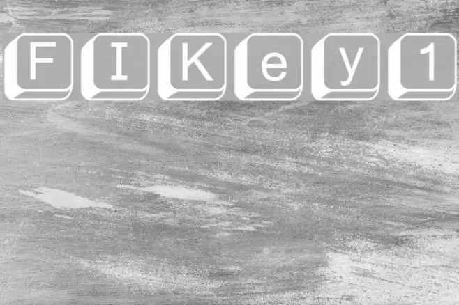 FIKey1 Font examples