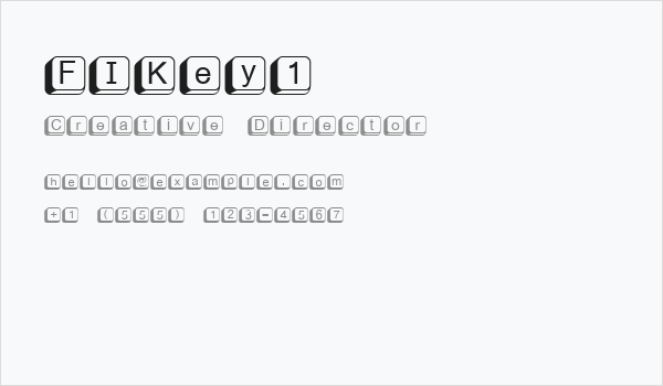 FIKey1 Business Card