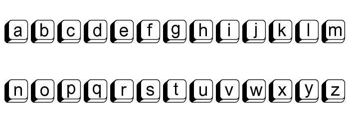FIKey1 Font LOWERCASE