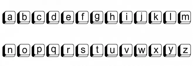 FIKey1 Font Litere mici