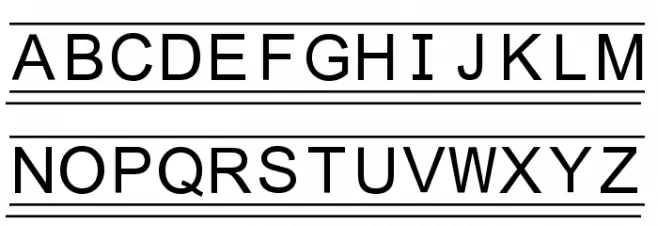 FIKey3 Шрифта ВЕРХНИЙ