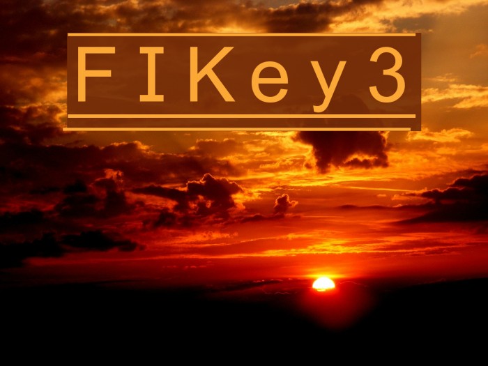 FIKey3 Font examples