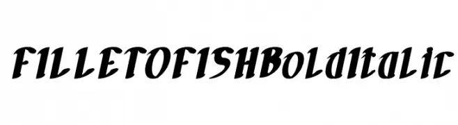 FILLET O FISH Bold Italic  les polices de caractères gratuit tlcharger