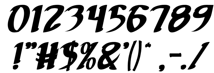 FILLET O FISH Bold Italic Font OTHER CHARS