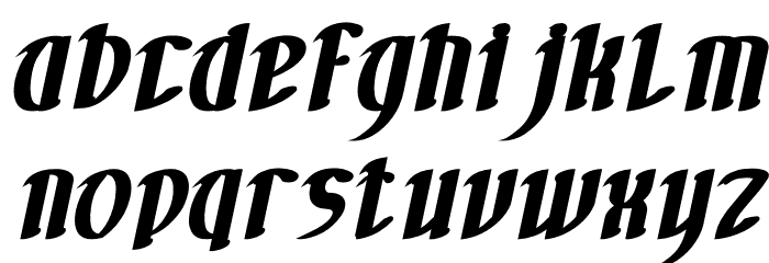 FILLET O FISH Bold Italic Font LOWERCASE