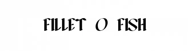FILLET O FISH  Frei Schriftart Herunterladen