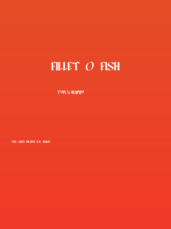 FILLET O FISH Poster