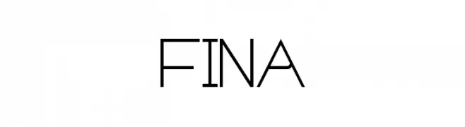 FINA  Frei Schriftart Herunterladen
