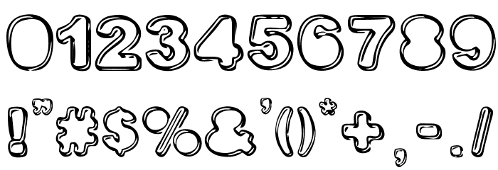 FINE SHADOWS Font OTHER CHARS