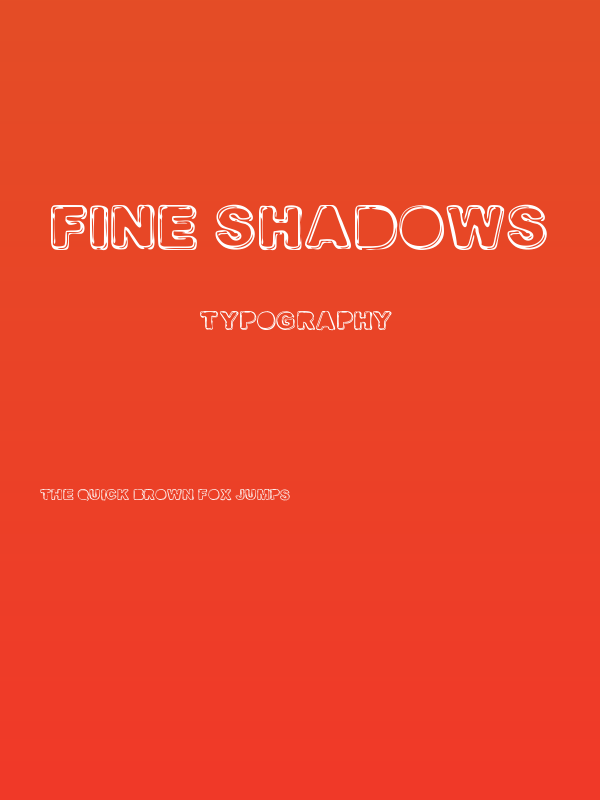 FINE SHADOWS Poster