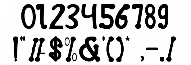 FINE WINTER Font OTHER CHARS