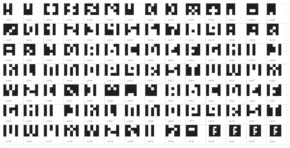 FIRE Regular Character Map