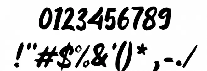 FIREBRAND Font OTHER CHARS