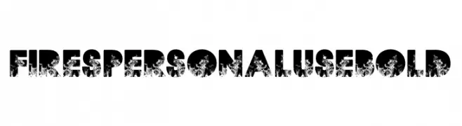 FIRES PERSONAL USE Bold  नि: शुल्क फ़ॉन्ट्स डाउनलोड