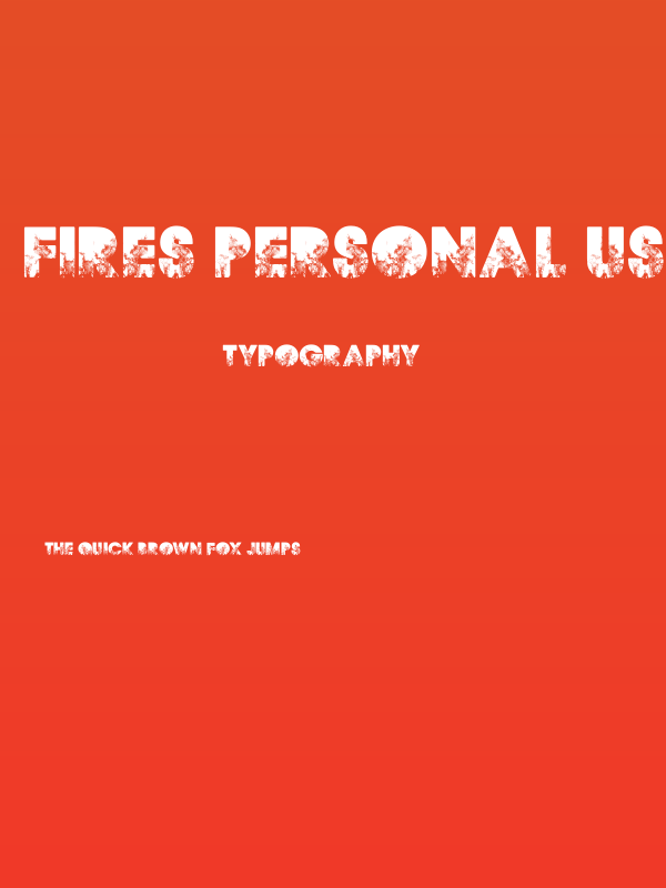 FIRES PERSONAL USE Bold Poster